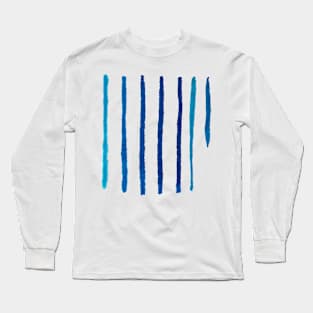 Striped Pattern - Watercolor Long Sleeve T-Shirt